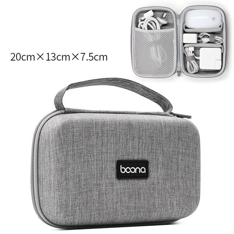 Boona Laptop Accessories Power Supply Adaptor Case Travel Electronic Gadgets Bag for Macbook Air Pro Apple