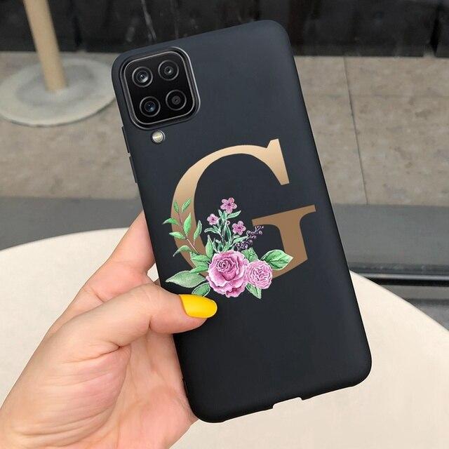 Милый чехол с буквами для Samsung Galaxy A12, чехол A42 A52 5G, мягкий тонкий чехол для Samsung A42 A52 5G A 12 42 52 SM-A426B, бампер