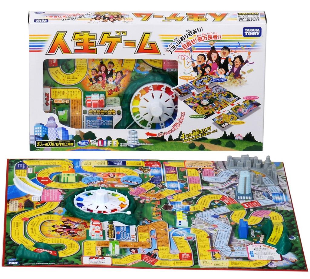 TAKARA TOMY Game of Life Package W504 X H297 X D75mm For 6 People Size