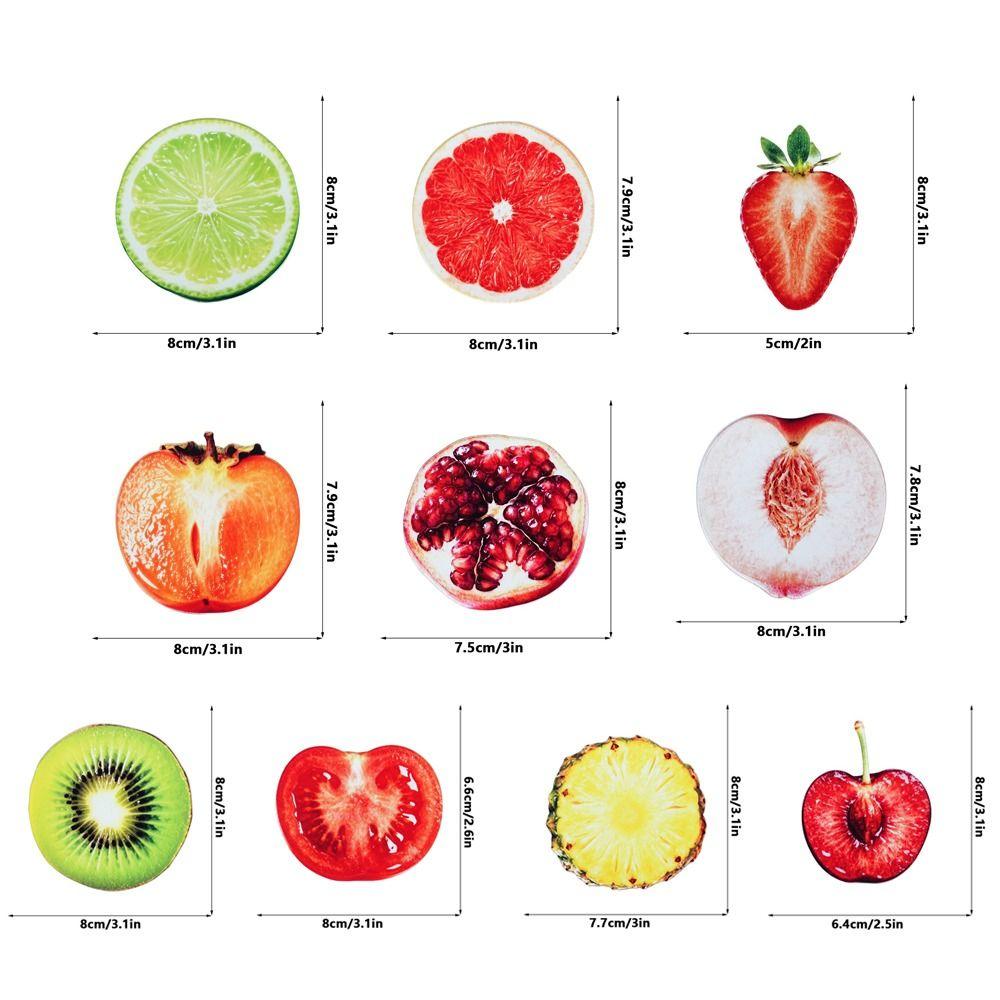 Simulation Fruit Translucent Bookmark Refractive Color Fruit Bookmark Acrylic Bookmark Note Marker