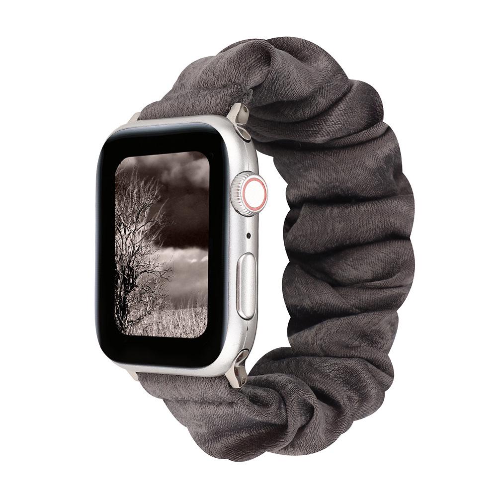 Совместимый ремешок-скранчи для Apple Watch для Series 8/7/6/5/4/3/2/SE - Эластичный браслет-кольцо в виде кишечника