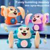 Baby Toys Monkey Crawling Toy Educational Electric Roll And Glow Monkey Toy with Light-up