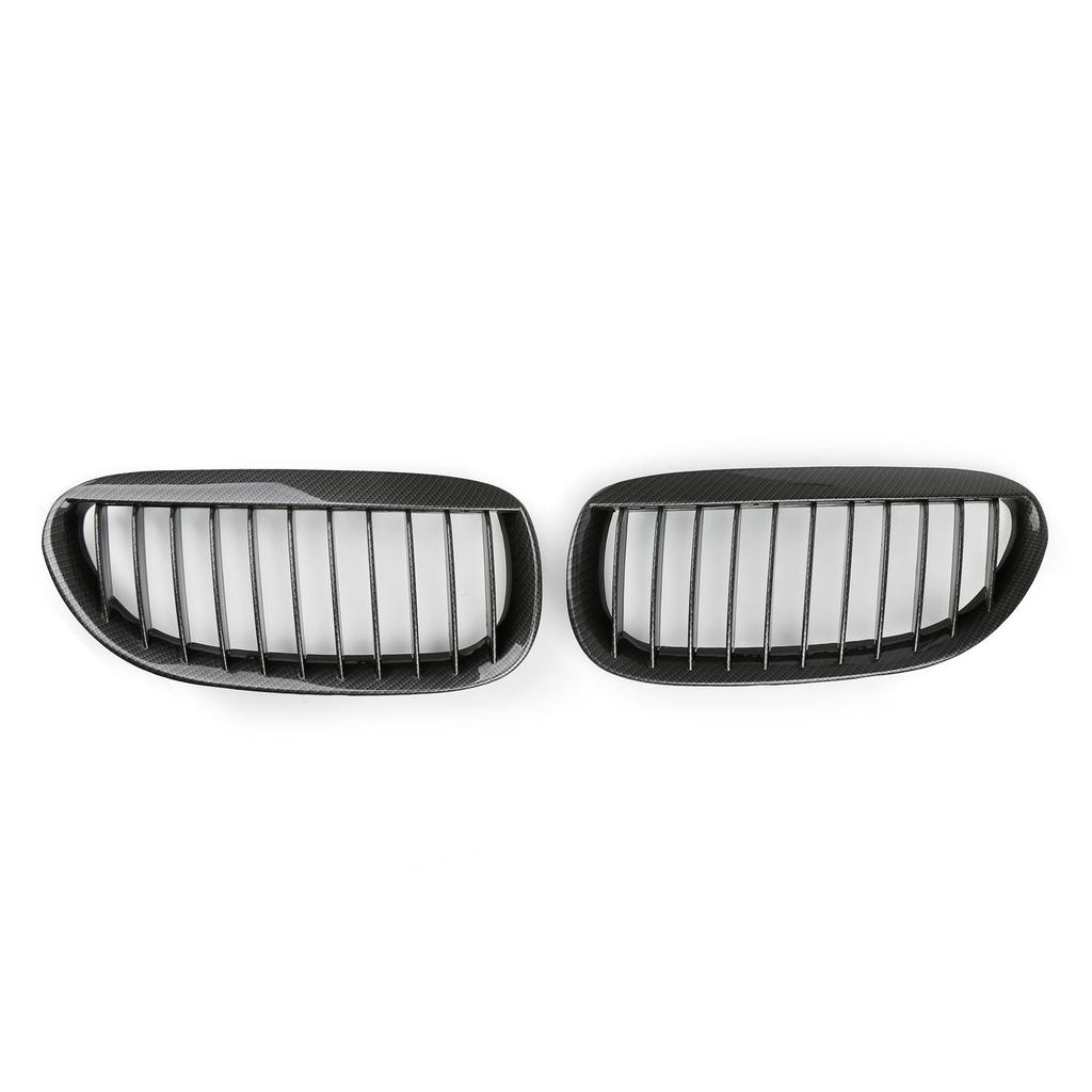 Front Kidney Grille Carbon For BMW E63/E64 M6 2004-2010 2 Door Convertible Coupe