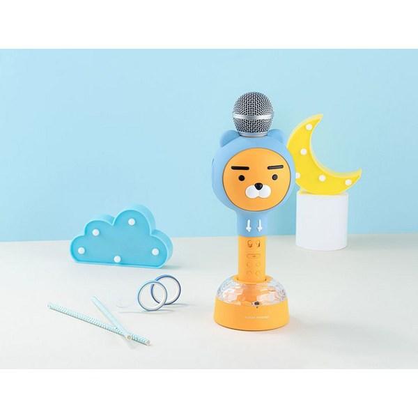 Kakao Friends Капюшон Lion, Bluetooth-микрофон, динамик + зеркальный шар, WI-BMS19, лучший персонаж Кореи