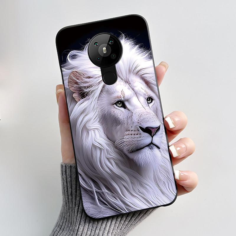 Для Nokia 5.3 INS Эстетичный Черный Для Nokia 5.4/Nokia 3.4 Ударопрочный Желейный Чехол Узор с Кокосовыми Пальмами Защита от Царапин Мягкий Чехол
