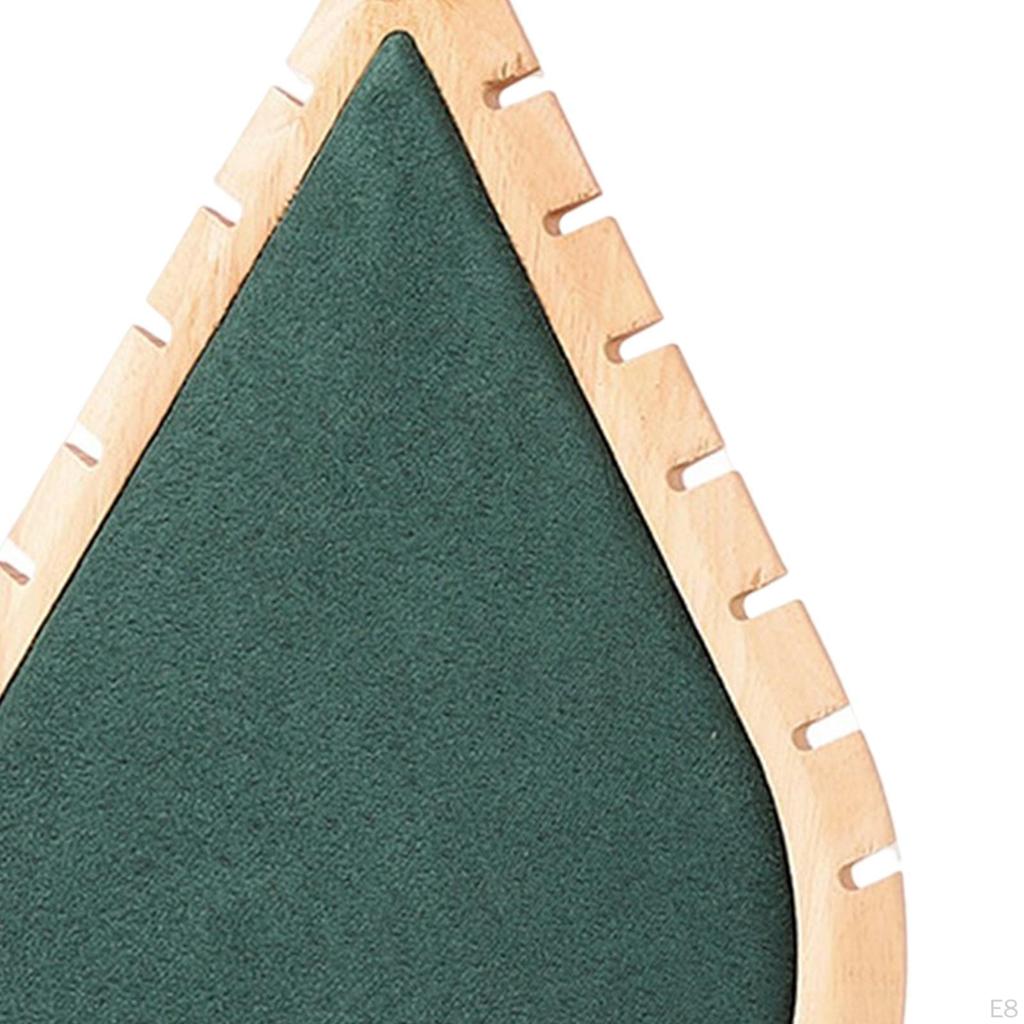 Деревянный держатель-вешалка в форме капли для демонстрации ожерелий, органайзер для украшений на витрину