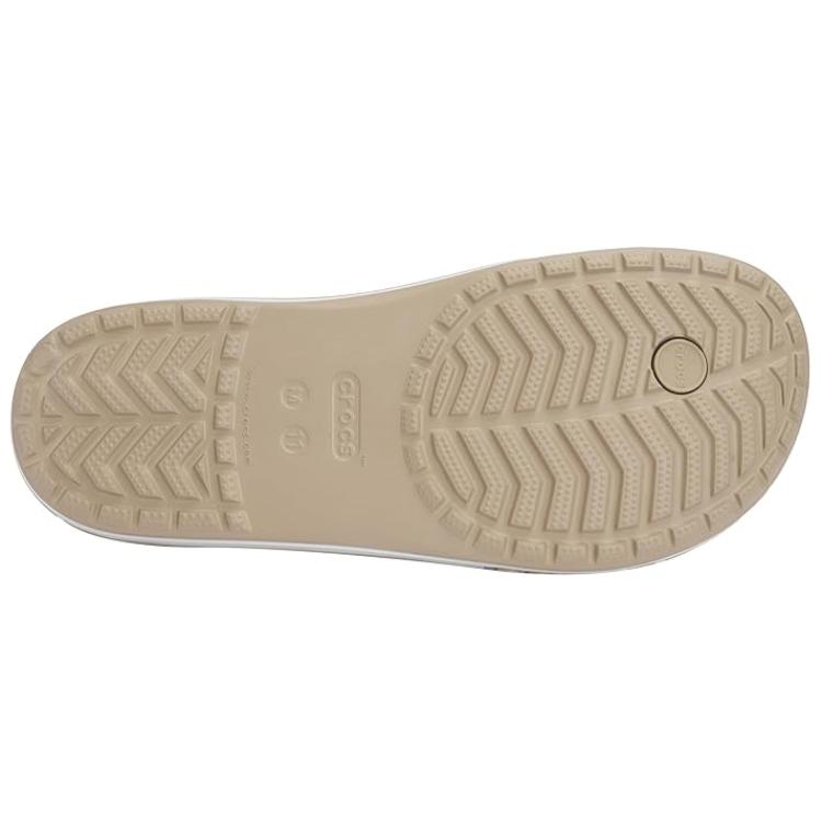 Crocs Удобные Модные Нескользящие Шлепанцы Унисекс Обувь Молочно-Белый 205393-2V3