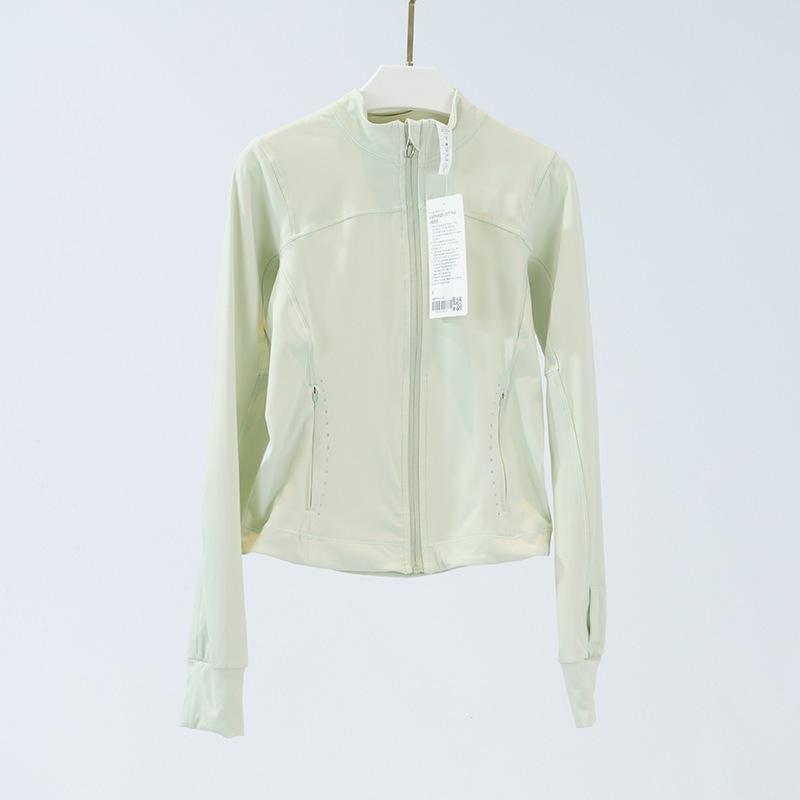 Женская спортивная куртка облегающего кроя со светоотражающими элементами - Легкий нейлон-спандекс, воротник-стойка для летних мероприятий на открытом воздухе