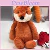 Плюшевая игрушка Jellycat Лиса из коротковорсовой ткани для детского подарка и коллекционеров