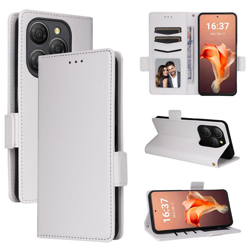 Чехол-книжка для Blackview Shark 9, кожаный чехол с узором личи, магнитный чехол-книжка с подставкой и держателем для карт