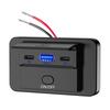 12-24 В PD Type C USB порты быстрое зарядное устройство QC3.0+PD3.0 с переключателем быстрая зарядка USB панель питания для мотоцикла автомобиля грузовика квадроцикла J3R4