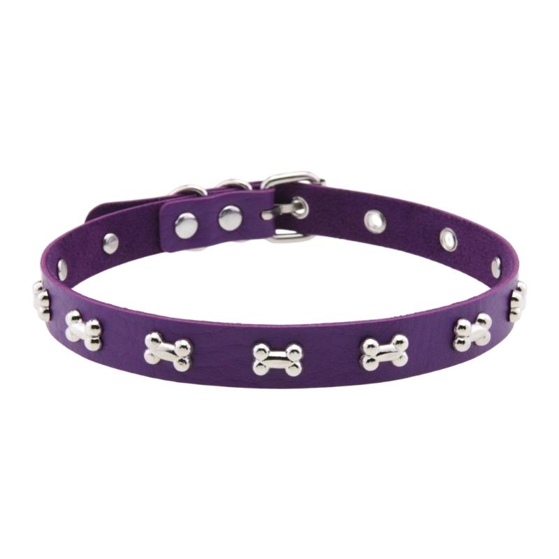 Панк Стиль Кожаные Чокеры Ожерелье С Подвеской В Виде Кости Регулируемая Застежка Для Дерзкой Уличной Моды