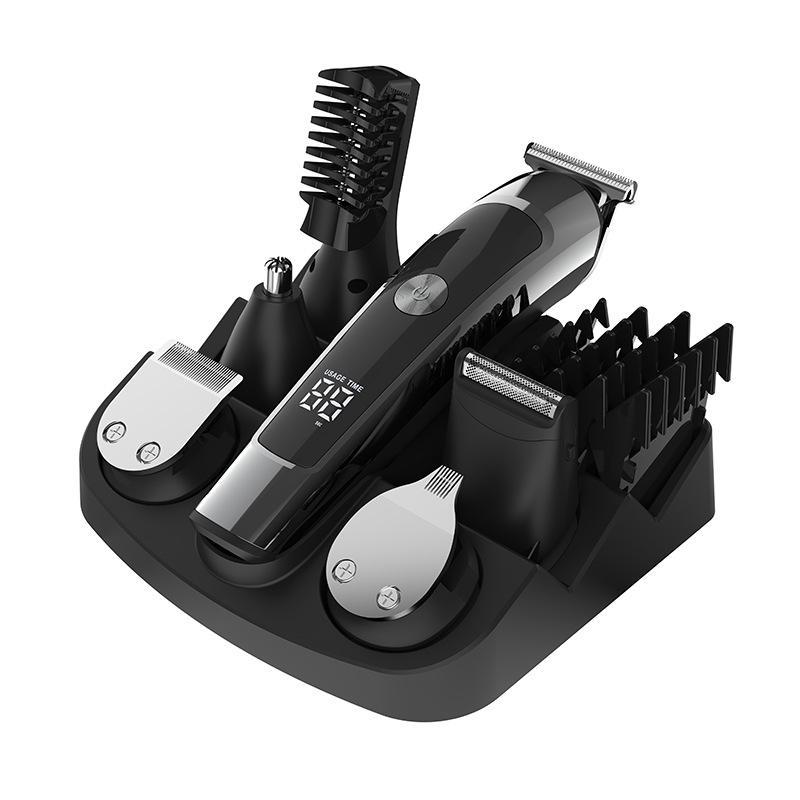 Multifunctional Electric Hair Clipper Set: Water-Washable, 6-in-1 Household Hair Salon Tool for Carving and Styling