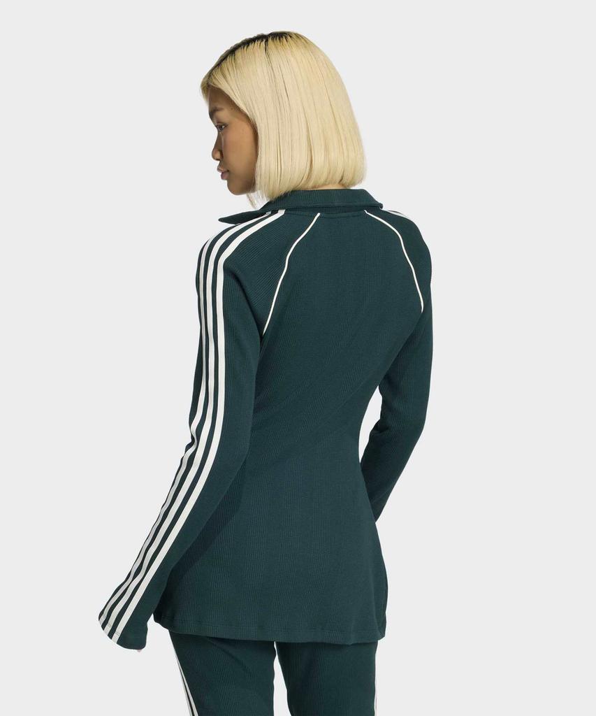 adidas Вафельная рубашка на пуговицах - Зеленый / Ks7810