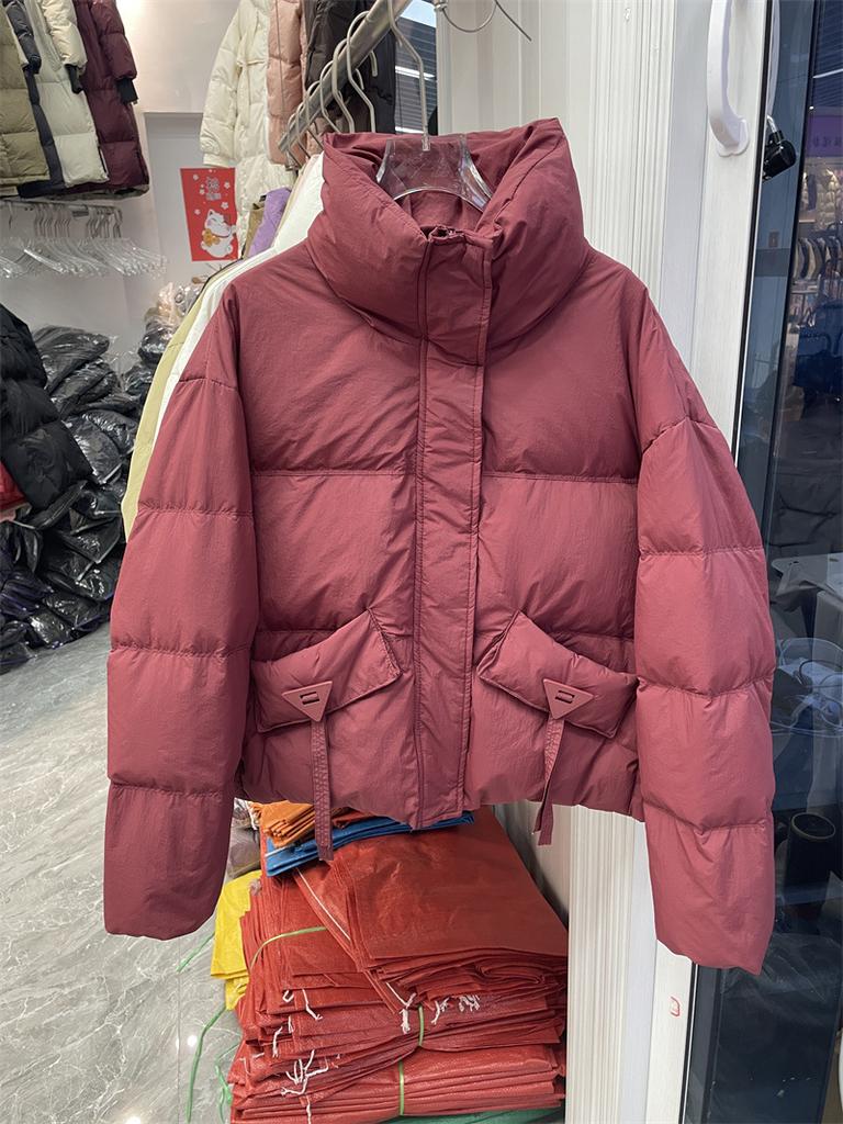 Короткая куртка-хлеб пуховик женская маленькая утолщенная стойка воротник теплая повседневная универсальная темперамент зимнее пальто