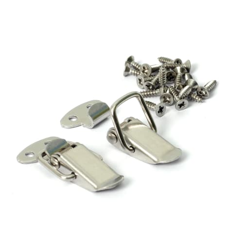 JooBsoso Snap Lock Drawer Lock Latch, 2-Piece Set, Stainless Steel Toggle Latch, Toggle Drawer Latch, Cabinet Latch