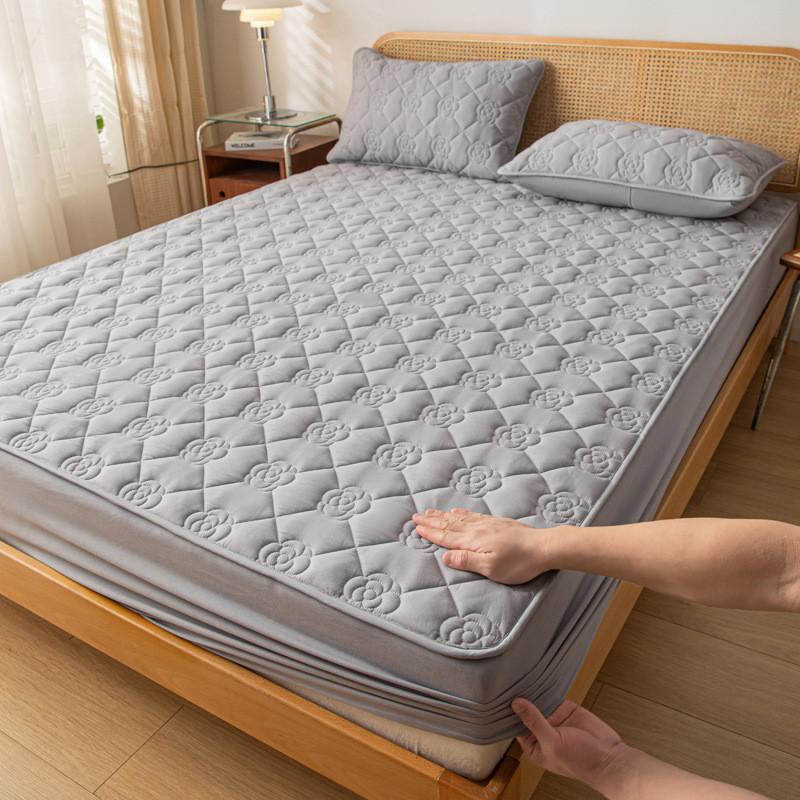 Waterproof Elastic Mattress Cover Bed Sheets Pad Protector Bed Cover Soft Queen King Waterproof Fitted Sheet Anti-bacterial Pad Bedcover