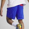 Puma Детские баскетбольные шорты с цветными блоками и логотипом на шнурке, мужские шорты Gem-Blue 539922-01