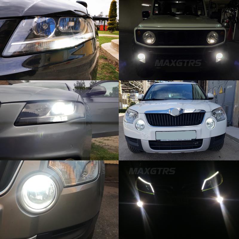 MAXGTRS 2 шт. P13W SH23W PSX26W 4014 3030 Светодиодные ДХО Автомобильные Противотуманные Фары Canbus Автомобильный Дневной Ходовой Огонь