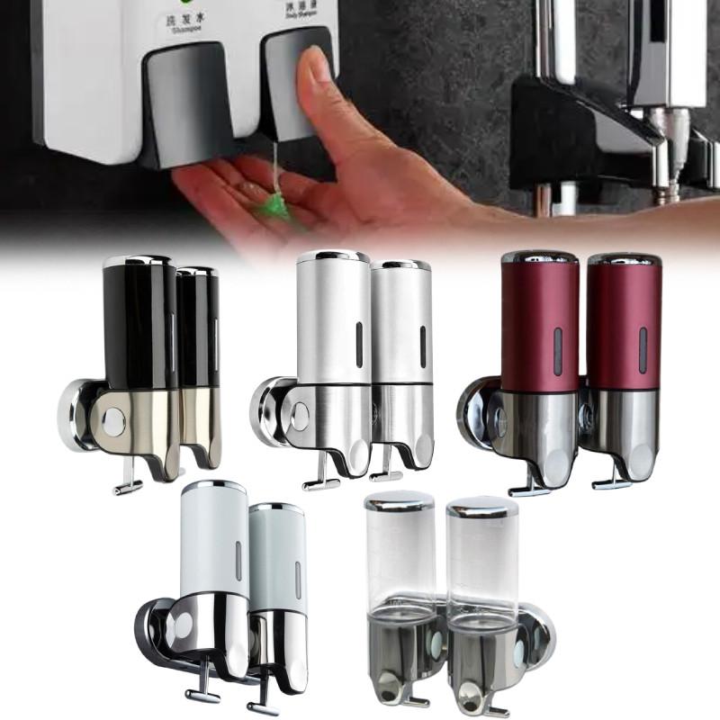 Элегантный диспенсер для мыла из ABS с одной и двумя емкостями, с ручным нажатием, для коммерческих ванных комнат