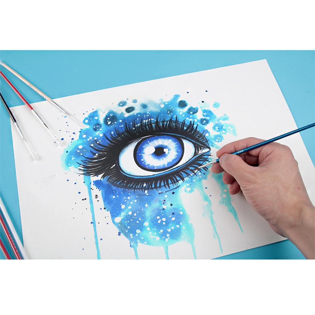 30 шт. 3 размера тонких кистей для рисования #0 #00 #000 нейлоновая кисть для рисования волос кисть для рисования мелких деталей принадлежности для рисования