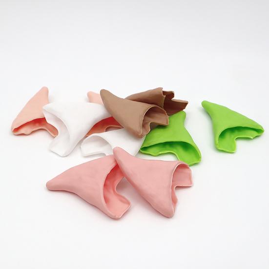 1 пара искусственных эльфийских ушей, латексные уши для косплея, многоразовые заостренные уши фей-пикси для костюмированных вечеринок, аксессуары, реквизит для фотобудки