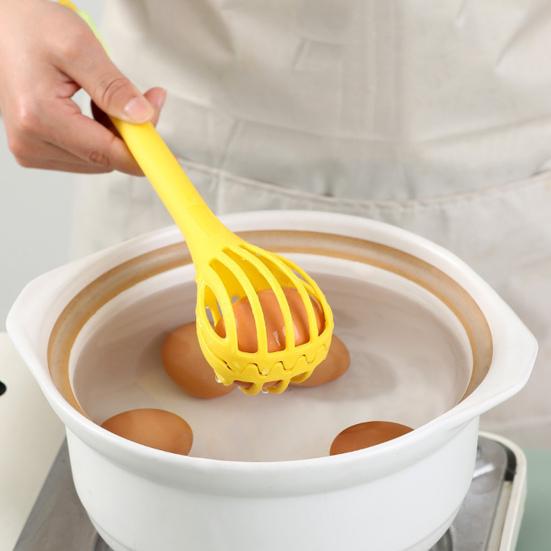 Кухонный прибор 3-в-1: венчик для взбивания яиц, лопатка для перемешивания, кухонные щипцы для еды, дуршлаг с нескользящими зубцами, термостойкий кухонный инструмент для выпечки и приготовления пищи