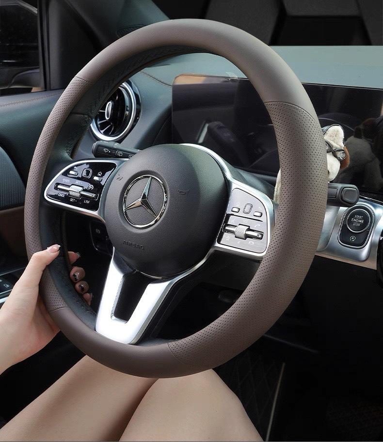 Genuine Leather Steering Wheel Cover for 2024 Z9gt & 2025 Denza D9 (N7/N8) Car Accessories