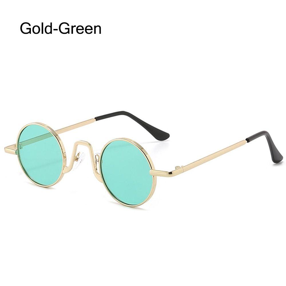 Metal Hippie Sun Glasses UV400 Protection Punk Eyewear Small Round Sunglasses for Women & Men Circle Retro Shades Sunglasses