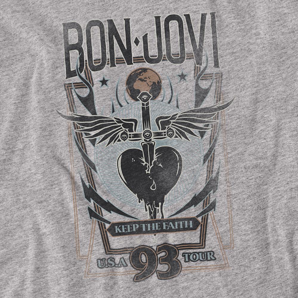 Bon Jovi Unisex Adult Keep The Faith T-Shirt