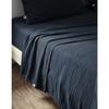 "Gaïa" Flat Sheet All Sizes "Cotton Gauze" - Gaïa Minuit - 240 X 300 Cm for Double Bed