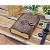 Leather Journal Triple Moon Goddess Spell Book Book of Shadows Grimoire Deckle