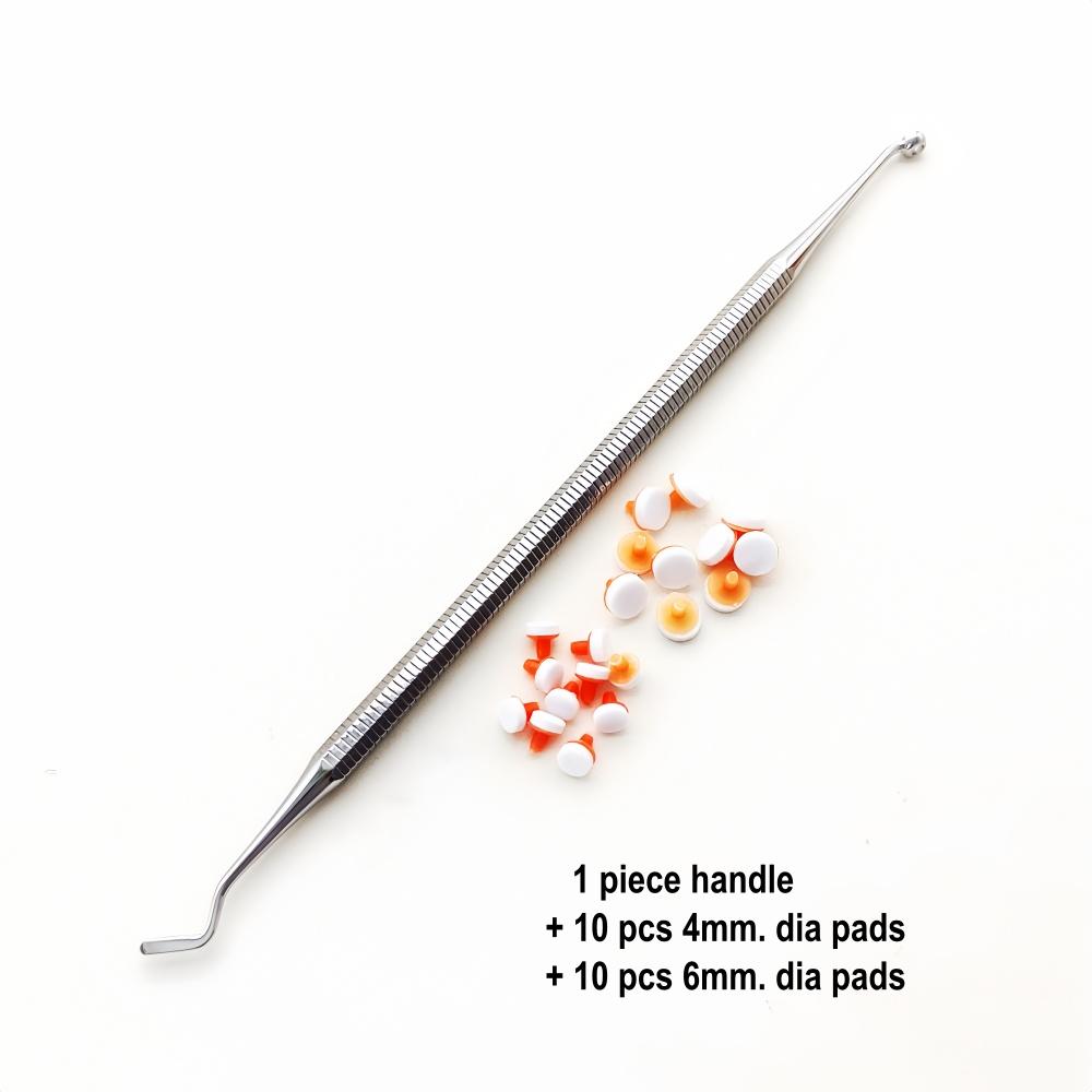 Инструмент для моделирования стоматологических композитных смол Шпатель для заполнения Ручка для смешивания Подушечки из пеноматериала L/S Ассортимент Набор инструментов Подушечки для лепки