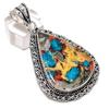 Spiny Oyster Handmade 925 Sterling Silver Jewelry Pendant 2.48" S1T14