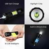 Мини портативный светодиодный фонарик USB перезаряжаемый небольшой карманный фонарь со встроенным аккумулятором фиксированный фокус масштабируемый походный поисковый фонарь