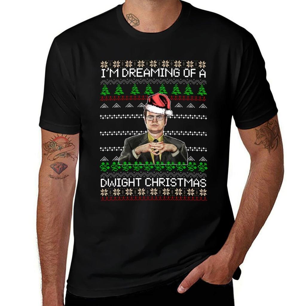 Dwight Schrute Im Dreaming Of A Dwight Christmas Tshirt Outdoor Sports Lightweight Tee