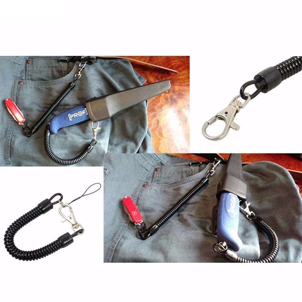 Strap Spring Rope Spiral Telephone Line Mobile Phone Strap Elastic Rope Bungee Cord Key Lanyard