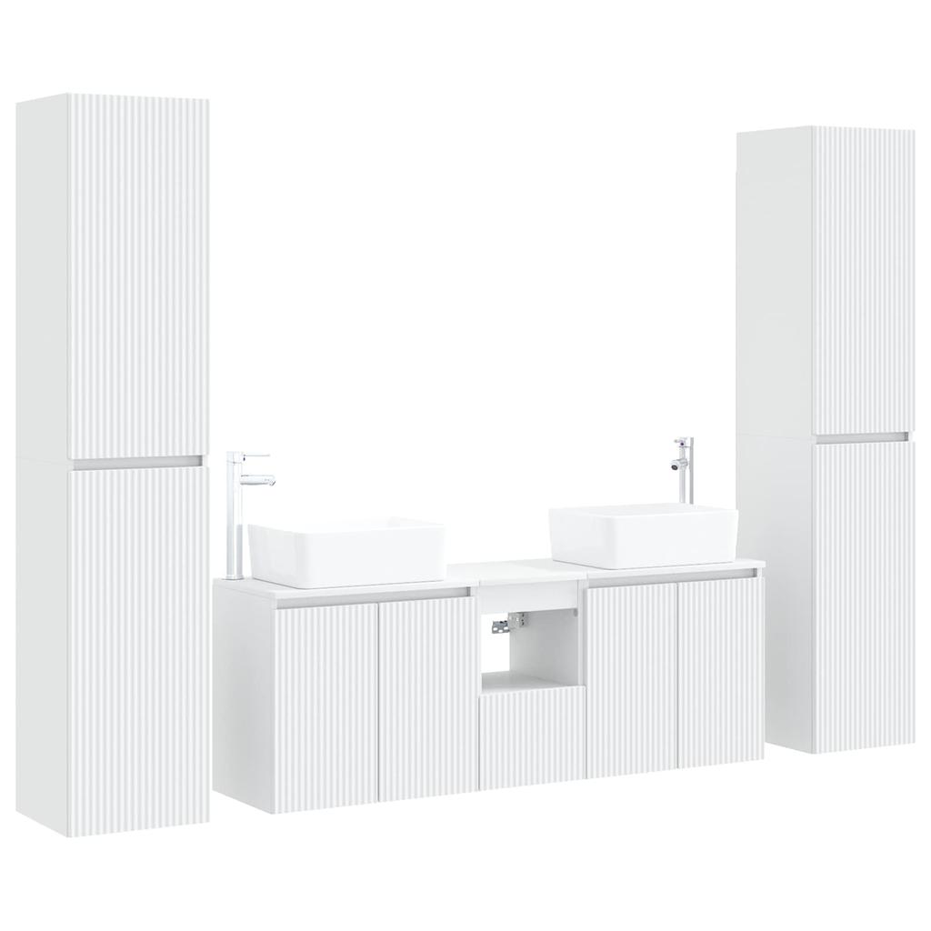 Bathroom Furniture Set 5 pcs. White 33 x 34.5 x 160 cm