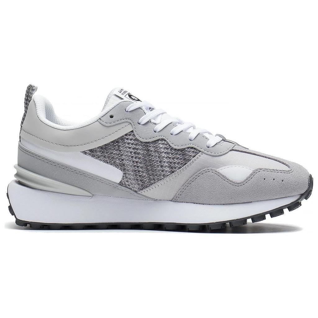Li Ning Rebound Скользкие, износостойкие, дышащие низкие спортивные повседневные кроссовки Женские Серые AGCS350-1