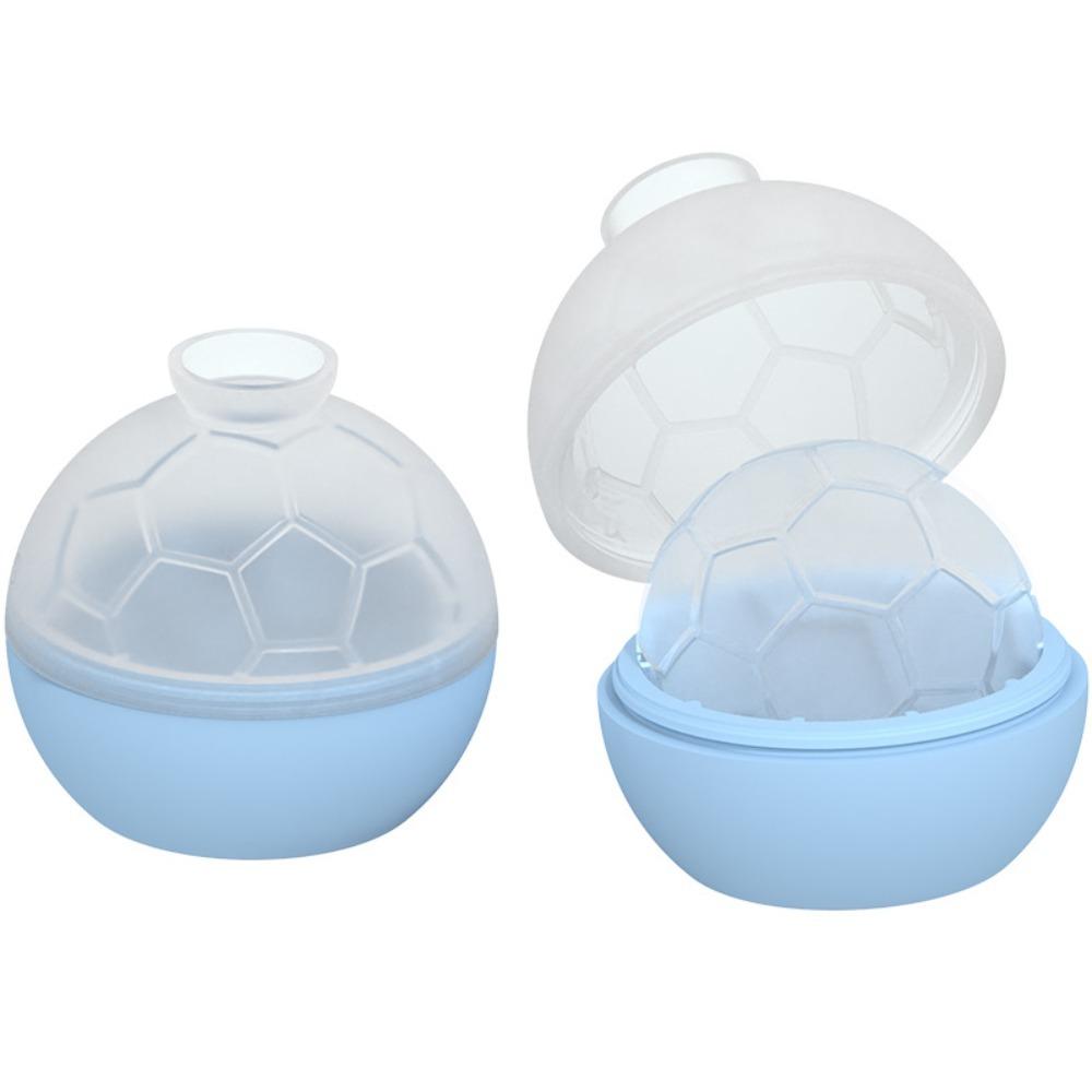 2PCS Non-stick Soccer Ice Cube Mold Silicone Ice Ball Maker Football Ice Tray  Refrigerator