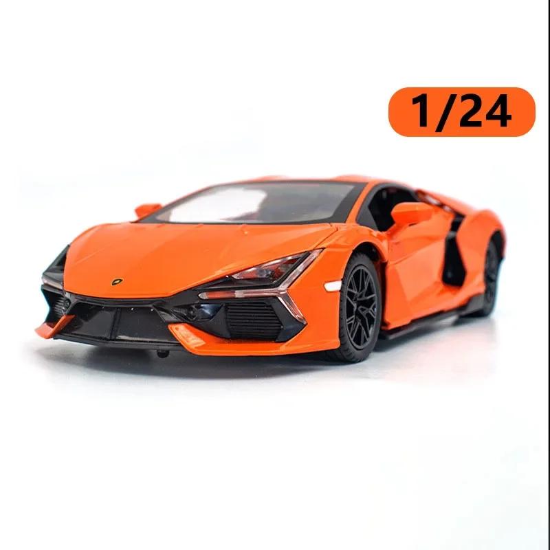 1:24 Scale Revuelto Senna Spray Sports Car Model Toy Sound Light Doors Opened Alloy Diecast Miniature Vehicles Gifts for Boys