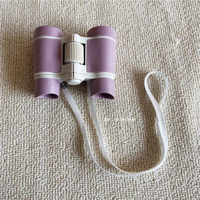 Butt Mom Kids HD Small Portable Telescope Outdoor Halterneck High Power Eye Protection Boy and Girl Baby Double Tube