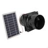 Solar Panel Powered Fan Ventilator DIY Cooling Ventilation Equipment Exhaust for Greenhouse