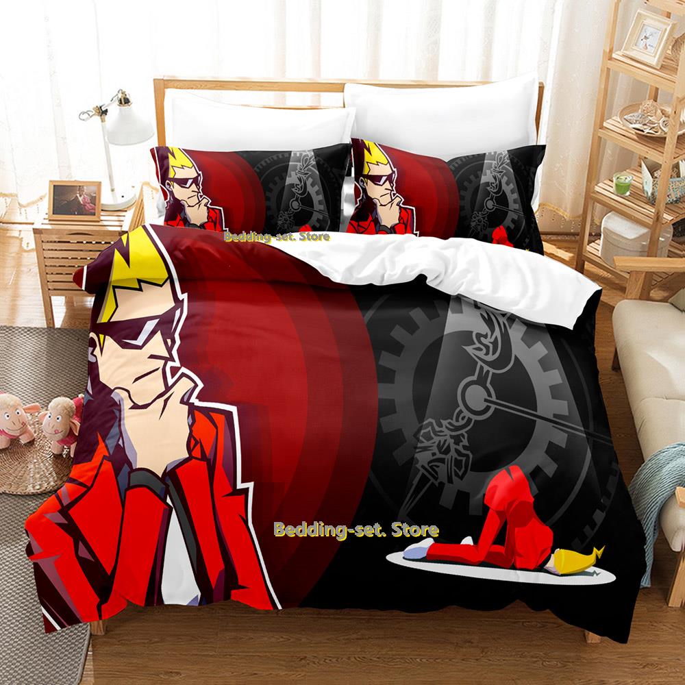 Игровой комплект постельного белья Ghost Trick Односпальный Полуторный Двуспальный Кингсайз Комплект для кровати Взрослый Детский Спальня Аниме Покрывало Комплекты постельного белья Личность Кровать