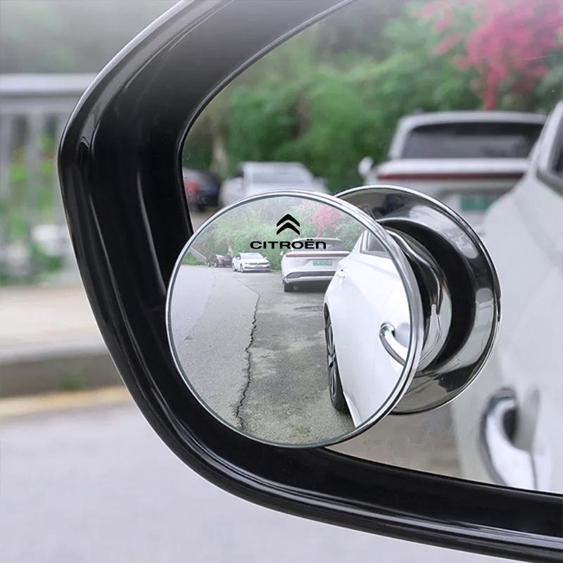 JOFT7 Car Rearview Mirror 360° Small Round Mirror Auto Accessories For Citroen C1 DS3 C2 C3 Vts C4 Saxo C4L C5 C6 C8 Xsara C3-XR