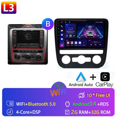 Fortress AI Voice Wireless CarPlay Android Auto Radio для Volkswagen Scirocco 2008-2013 4G Car Multimedia GPS 2din autoradio