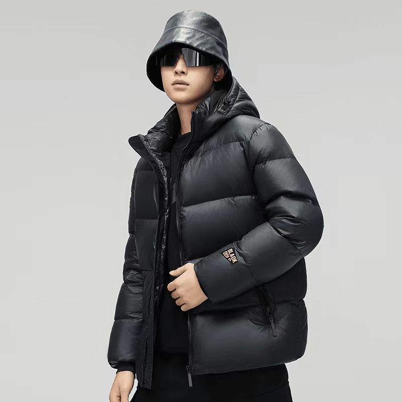 Осенние и зимние черные золотые пуховики для мужчин и женщин, модные свободные утолщенные куртки и куртки
