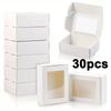30 шт. разноцветных мыльниц для упаковки домашнего мыла, подарочные коробки с окном, маленькие прямоугольные коробки для упаковки мыла, коробки для угощений, подарочная упаковка