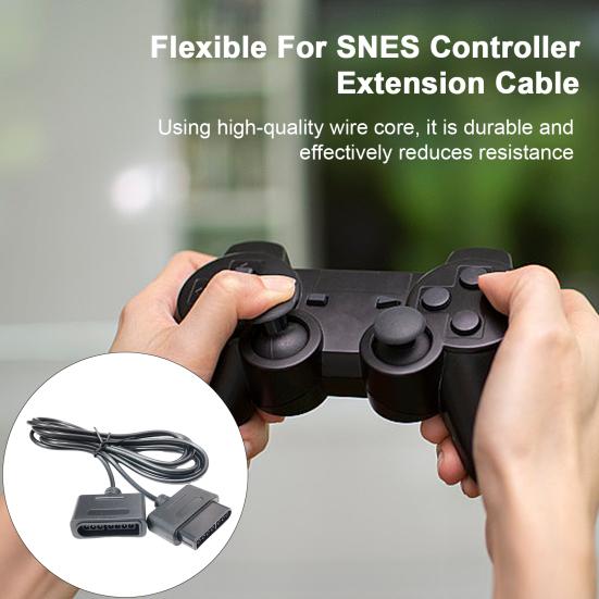 Удлинительный шнур игровой консоли, не спутывающийся, Plug-Play, удлинительный кабель с корпусом из ПВХ, аксессуары для консоли развлекательной системы для SNES