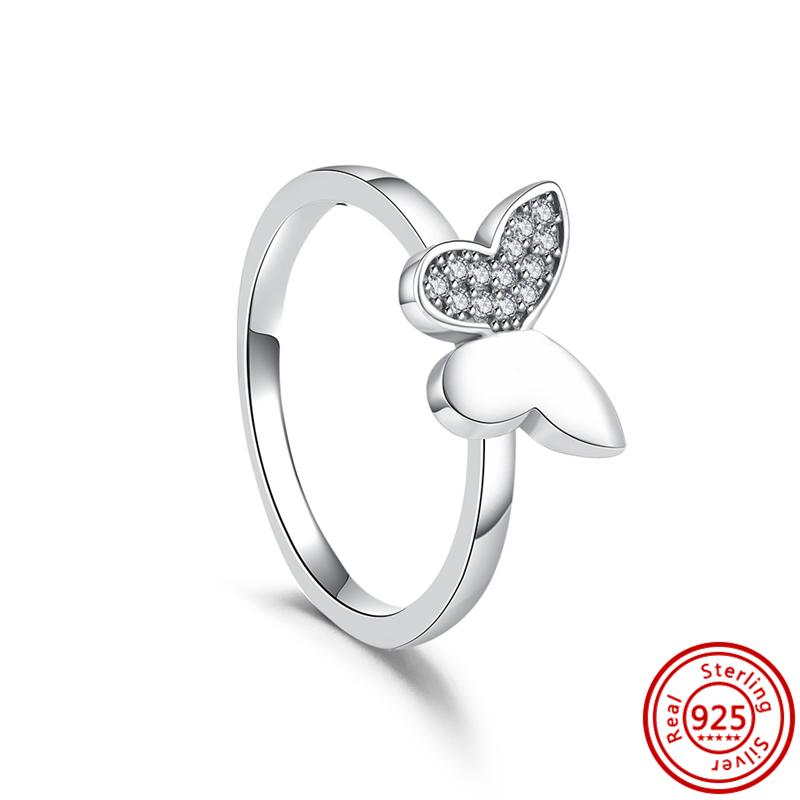 Красное Сердце Кольцо на Палец Сияющие Циркониевые Кольца Сверкающий Циркон Для Женщин 925 Стерлинговая медь Свадьба Помолвка Вечеринка Роскошные Подарки